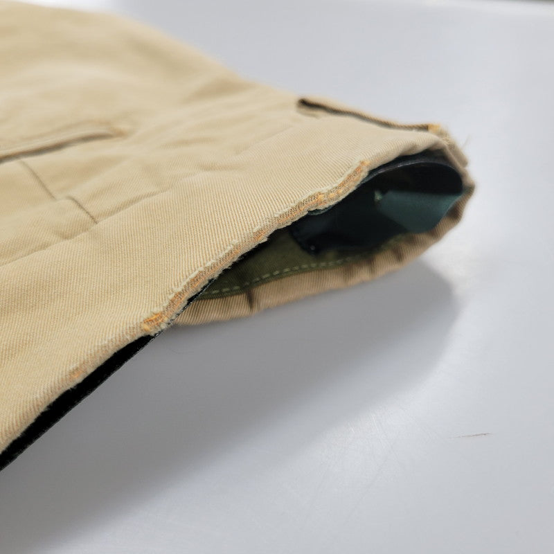 【中古品】【メンズ】 RETRO THECA 1P SLACKS PANTS OM1672 スラックスパンツ イタリア製 ボトムス 152-250702-as-16-izu サイズ：52 カラー：ベージュ 万代Net店