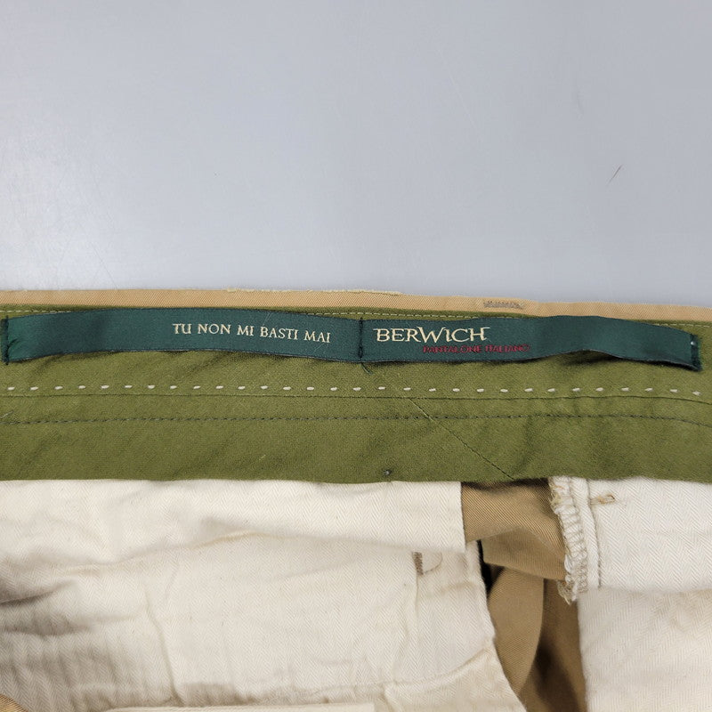 【中古品】【メンズ】 RETRO THECA 1P SLACKS PANTS OM1672 スラックスパンツ イタリア製 ボトムス 152-250702-as-16-izu サイズ：52 カラー：ベージュ 万代Net店