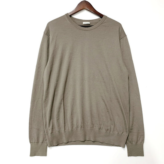 【中古品】【メンズ】 NOMIAMO ノミアモ CREWNECK WOOL SWEATER クルーネック ウール セーター 日本製 長袖 トップス 141-250701-as-29-izu サイズ：XL カラー：グレー系 万代Net店