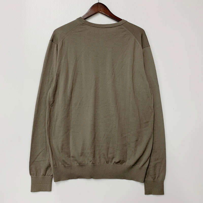 【中古品】【メンズ】 NOMIAMO ノミアモ CREWNECK WOOL SWEATER クルーネック ウール セーター 日本製 長袖 トップス 141-250701-as-29-izu サイズ：XL カラー：グレー系 万代Net店