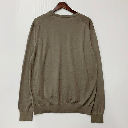 【中古品】【メンズ】 NOMIAMO ノミアモ CREWNECK WOOL SWEATER クルーネック ウール セーター 日本製 長袖 トップス 141-250701-as-29-izu サイズ：XL カラー：グレー系 万代Net店