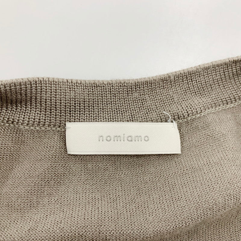 【中古品】【メンズ】 NOMIAMO ノミアモ CREWNECK WOOL SWEATER クルーネック ウール セーター 日本製 長袖 トップス 141-250701-as-29-izu サイズ：XL カラー：グレー系 万代Net店