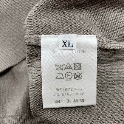【中古品】【メンズ】 NOMIAMO ノミアモ CREWNECK WOOL SWEATER クルーネック ウール セーター 日本製 長袖 トップス 141-250701-as-29-izu サイズ：XL カラー：グレー系 万代Net店