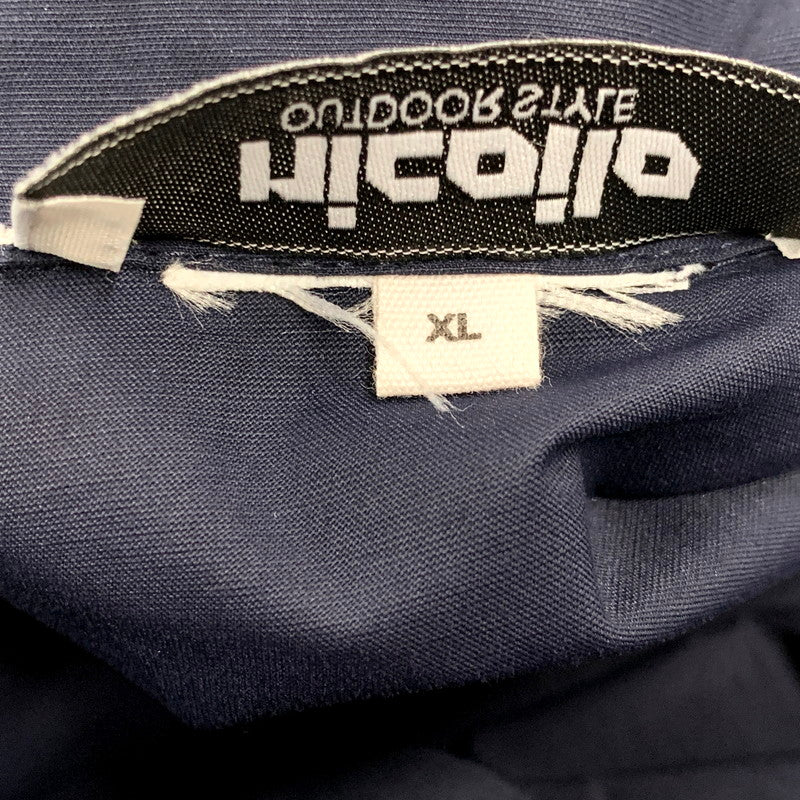 【中古品】【メンズ】 NICOILO ニコイロ SS NYLON PULLOVER SHIRT ショートスリーブ プルオーバーシャツ トップス 半袖 144-250630-ma-17-izu サイズ：XL カラー：NAVY 万代Net店