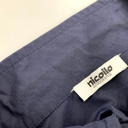【中古品】【メンズ】 NICOILO ニコイロ SS NYLON PULLOVER SHIRT ショートスリーブ プルオーバーシャツ トップス 半袖 144-250630-ma-17-izu サイズ：XL カラー：NAVY 万代Net店