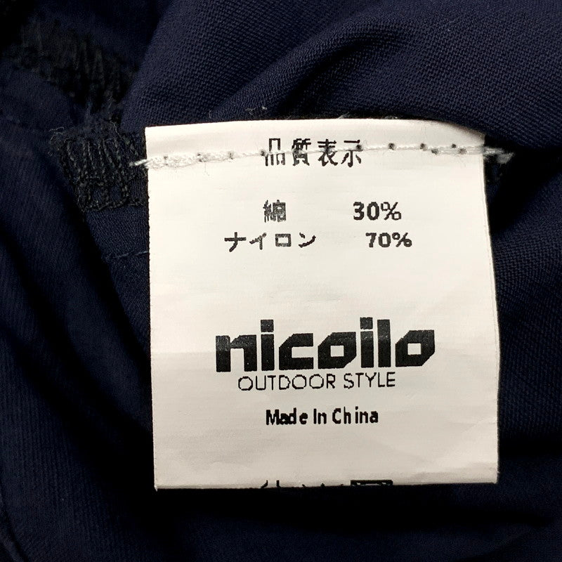 【中古品】【メンズ】 NICOILO ニコイロ SS NYLON PULLOVER SHIRT ショートスリーブ プルオーバーシャツ トップス 半袖 144-250630-ma-17-izu サイズ：XL カラー：NAVY 万代Net店