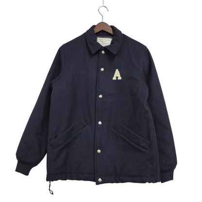 【中古品】【メンズ】 MELTON COACH JACKET MTR-2060 メルトン コーチジャケット アウター 140-250629-as-04-izu サイズ：S カラー：ネイビー 万代Net店