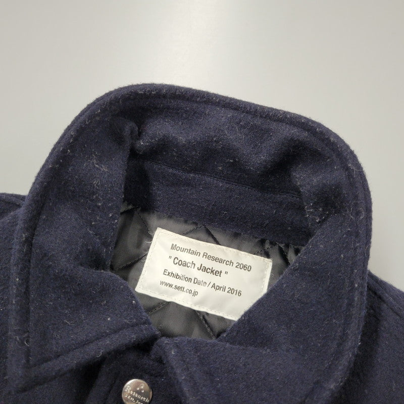 【中古品】【メンズ】 MELTON COACH JACKET MTR-2060 メルトン コーチジャケット アウター 140-250629-as-04-izu サイズ：S カラー：ネイビー 万代Net店