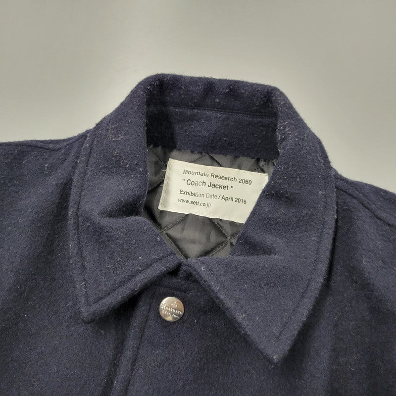 【中古品】【メンズ】 MELTON COACH JACKET MTR-2060 メルトン コーチジャケット アウター 140-250629-as-04-izu サイズ：S カラー：ネイビー 万代Net店