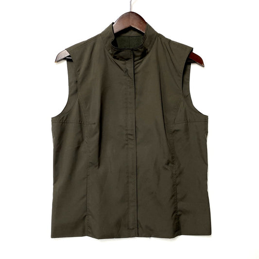 【中古品】【レディース】 BURBERRY LONDON バーバリーロンドン FYA30-087 ZIP VEST ジップベスト トップス 169-250630-ma-22-izu サイズ：40 カラー：KHAKI 万代Net店