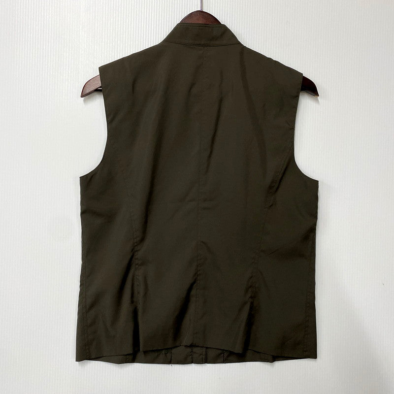 【中古品】【レディース】 BURBERRY LONDON バーバリーロンドン FYA30-087 ZIP VEST ジップベスト トップス 169-250630-ma-22-izu サイズ：40 カラー：KHAKI 万代Net店