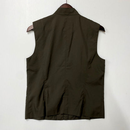 【中古品】【レディース】 BURBERRY LONDON バーバリーロンドン FYA30-087 ZIP VEST ジップベスト トップス 169-250630-ma-22-izu サイズ：40 カラー：KHAKI 万代Net店