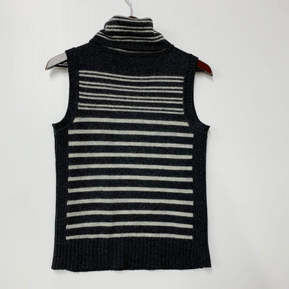【中古品】【レディース】 BURBERRY LONDON バーバリー ロンドン CASHMERE MOHAIR KNIT VEST FB038-678-07 カシミア モヘア ニット ベスト トップス 170-250701-as-33-izu サイズ：2 カラー：ブラック系 万代Net店