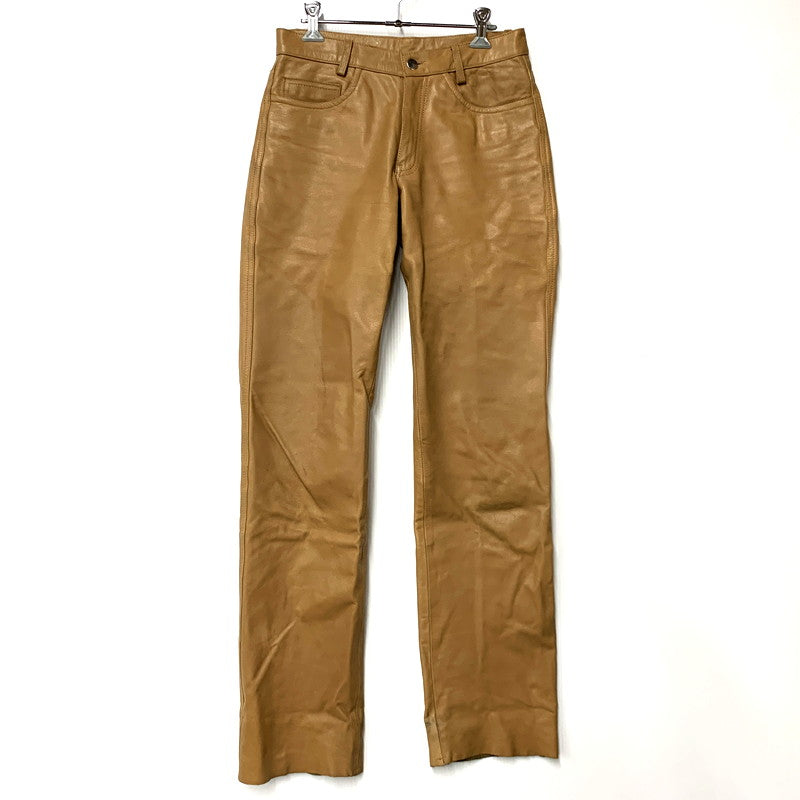 【中古品】【メンズ】 HORN WORKS ホーンワークス LEATHER PANTS レザーパンツ ズボン ボトムス 156-250630-ma-14-izu サイズ：28 カラー：CAMEL 万代Net店