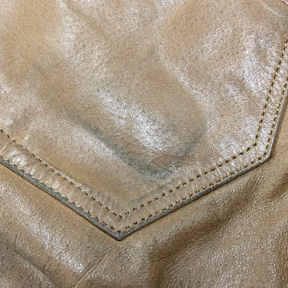 【中古品】【メンズ】 HORN WORKS ホーンワークス LEATHER PANTS レザーパンツ ズボン ボトムス 156-250630-ma-14-izu サイズ：28 カラー：CAMEL 万代Net店