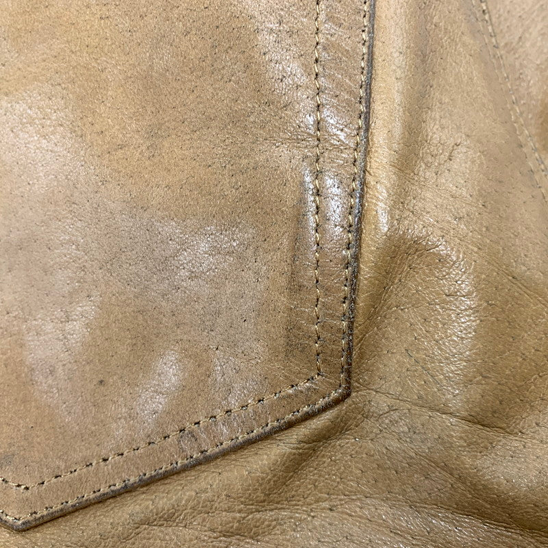 【中古品】【メンズ】 HORN WORKS ホーンワークス LEATHER PANTS レザーパンツ ズボン ボトムス 156-250630-ma-14-izu サイズ：28 カラー：CAMEL 万代Net店