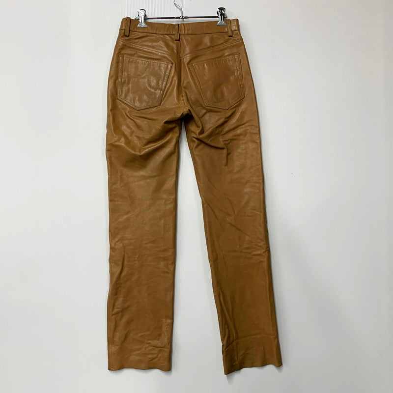 【中古品】【メンズ】 HORN WORKS ホーンワークス LEATHER PANTS レザーパンツ ズボン ボトムス 156-250630-ma-14-izu サイズ：28 カラー：CAMEL 万代Net店