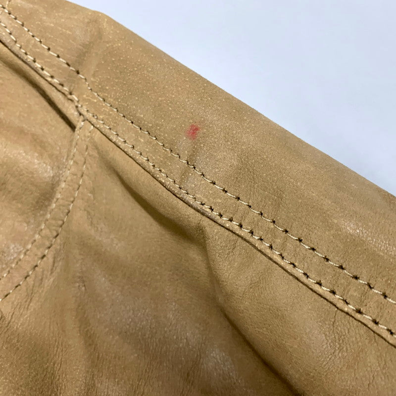 【中古品】【メンズ】 HORN WORKS ホーンワークス LEATHER PANTS レザーパンツ ズボン ボトムス 156-250630-ma-15-izu サイズ：28 カラー：BEIGE 万代Net店
