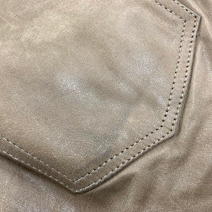 【中古品】【メンズ】 HORN WORKS ホーンワークス LEATHER PANTS レザーパンツ ズボン ボトムス 156-250630-ma-15-izu サイズ：28 カラー：BEIGE 万代Net店