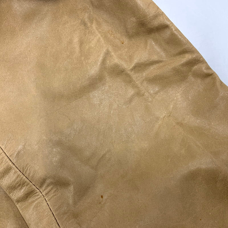 【中古品】【メンズ】 HORN WORKS ホーンワークス LEATHER PANTS レザーパンツ ズボン ボトムス 156-250630-ma-15-izu サイズ：28 カラー：BEIGE 万代Net店
