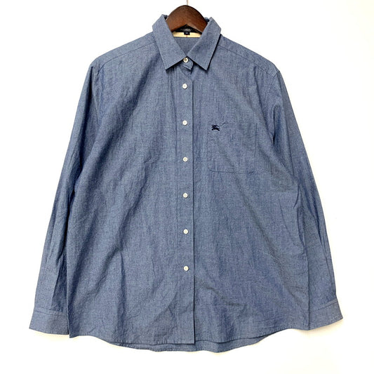 【中古品】【レディース】 BURBERRY LONDON バーバリーロンドン FEA59-196 LS CHAMBRAY SHIRT ロングスリーブ シャンブレーシャツ トップス 長袖 170-250630-ma-11-izu サイズ：38 カラー：ブルー 万代Net店
