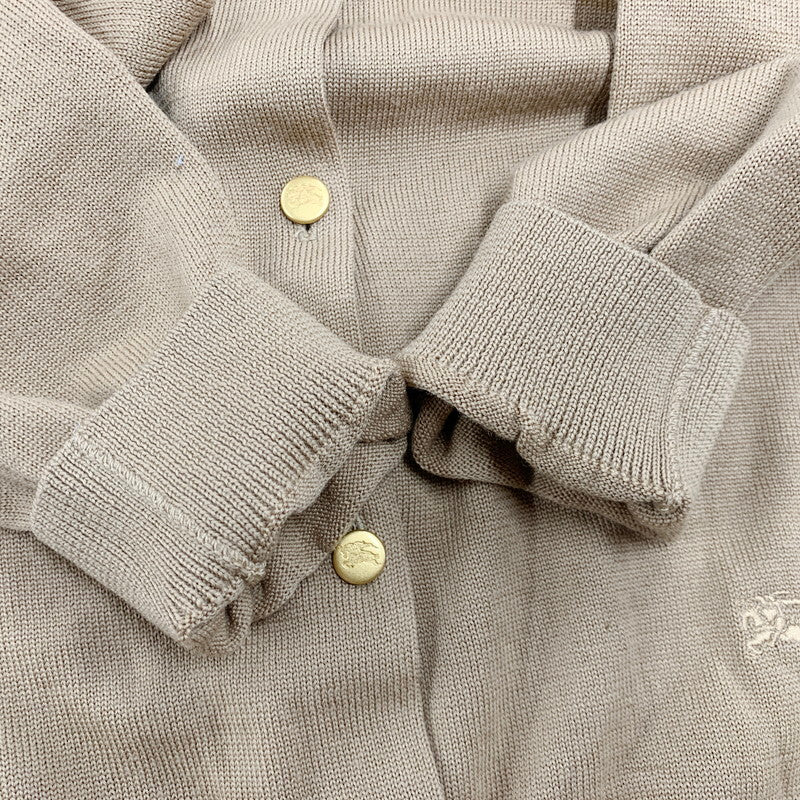 【中古品】【レディース】 Burberrys バーバリーズ GOLD BUTTON KNIT CARDIGAN FBA72-690 ゴールドボタン ニットカーディガン 長袖 170-250701-as-37-izu サイズ：M カラー：ベージュ 万代Net店