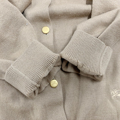 【中古品】【レディース】 Burberrys バーバリーズ GOLD BUTTON KNIT CARDIGAN FBA72-690 ゴールドボタン ニットカーディガン 長袖 170-250701-as-37-izu サイズ：M カラー：ベージュ 万代Net店