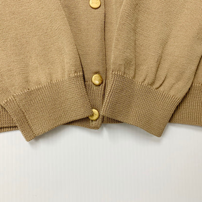 【中古品】【レディース】 Burberrys バーバリーズ GOLD BUTTON KNIT CARDIGAN FBA72-690 ゴールドボタン ニットカーディガン 長袖 170-250701-as-37-izu サイズ：M カラー：ベージュ 万代Net店