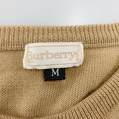 【中古品】【レディース】 Burberrys バーバリーズ GOLD BUTTON KNIT CARDIGAN FBA72-690 ゴールドボタン ニットカーディガン 長袖 170-250701-as-37-izu サイズ：M カラー：ベージュ 万代Net店