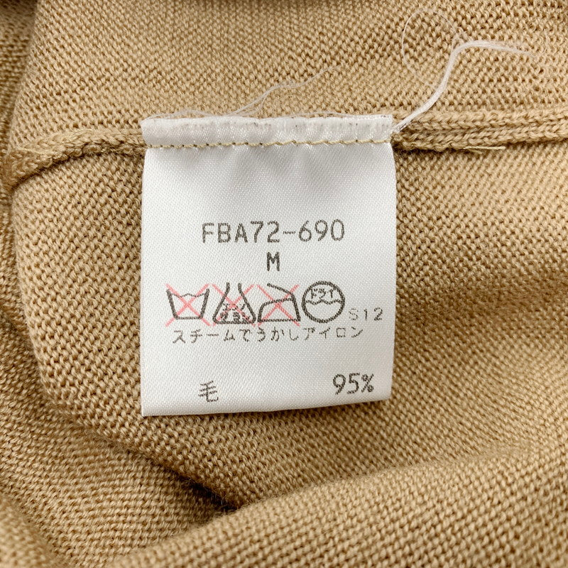【中古品】【レディース】 Burberrys バーバリーズ GOLD BUTTON KNIT CARDIGAN FBA72-690 ゴールドボタン ニットカーディガン 長袖 170-250701-as-37-izu サイズ：M カラー：ベージュ 万代Net店