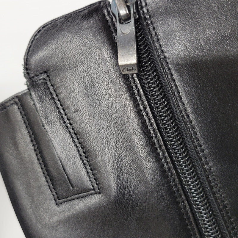 【中古品】【レディース】 LEATHER LONG BOOTS 0525 レザー ロングブーツ シューズ 靴 167-250701-as-03-izu サイズ：UK4.5 カラー：ブラック 万代Net店