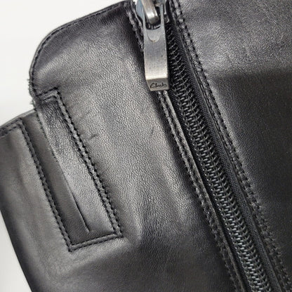 【中古品】【レディース】 LEATHER LONG BOOTS 0525 レザー ロングブーツ シューズ 靴 167-250701-as-03-izu サイズ：UK4.5 カラー：ブラック 万代Net店