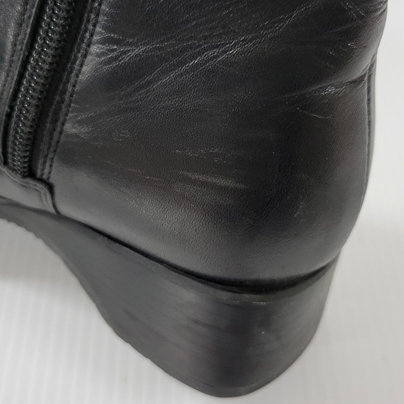 【中古品】【レディース】 LEATHER LONG BOOTS 0525 レザー ロングブーツ シューズ 靴 167-250701-as-03-izu サイズ：UK4.5 カラー：ブラック 万代Net店