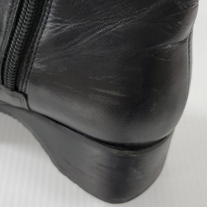 【中古品】【レディース】 LEATHER LONG BOOTS 0525 レザー ロングブーツ シューズ 靴 167-250701-as-03-izu サイズ：UK4.5 カラー：ブラック 万代Net店