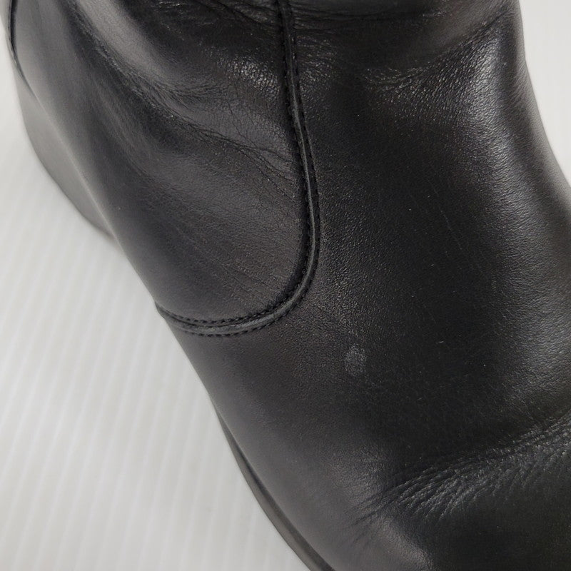 【中古品】【レディース】 LEATHER LONG BOOTS 0525 レザー ロングブーツ シューズ 靴 167-250701-as-03-izu サイズ：UK4.5 カラー：ブラック 万代Net店