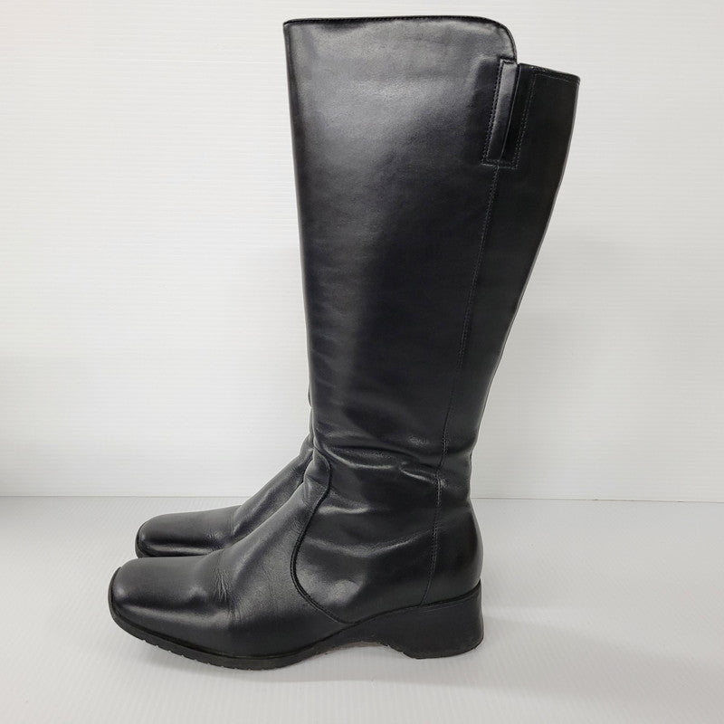中古品】【レディース】 Clarks クラークス LEATHER LONG BOOTS 中古品】【レディース】 Clarks クラークス LEATHER LONG BOOTS