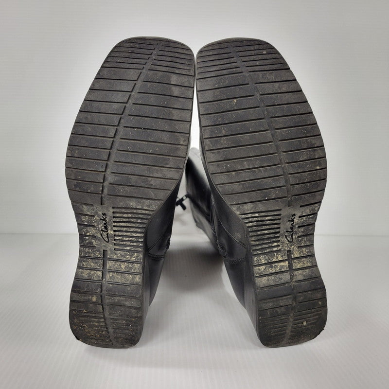 【中古品】【レディース】 LEATHER LONG BOOTS 0525 レザー ロングブーツ シューズ 靴 167-250701-as-03-izu サイズ：UK4.5 カラー：ブラック 万代Net店