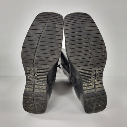 【中古品】【レディース】 LEATHER LONG BOOTS 0525 レザー ロングブーツ シューズ 靴 167-250701-as-03-izu サイズ：UK4.5 カラー：ブラック 万代Net店