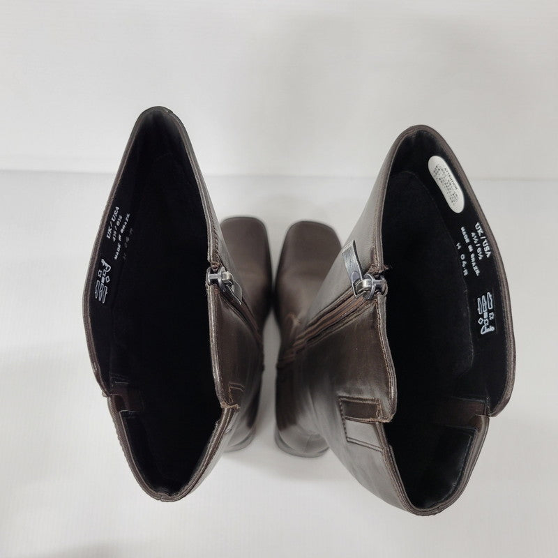 【中古品】【レディース】 LEATHER LONG BOOTS 0525 レザー ロングブーツ シューズ 靴 167-250701-as-04-izu サイズ：UK4.5 カラー：ブラウン 万代Net店