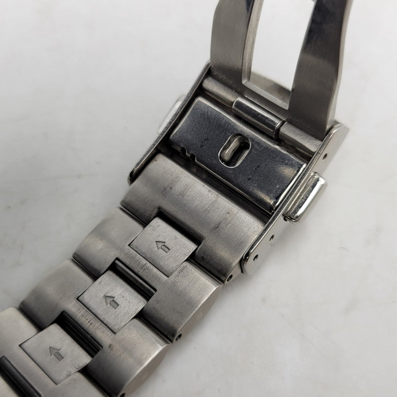 【中古品】【メンズ/レディース】 SEIKO セイコー 1/100SEC 7T82-0AC0 黒文字盤 クロノグラフ 腕時計 197-250629-as-09-izu カラー：シルバー×ブラック 万代Net店