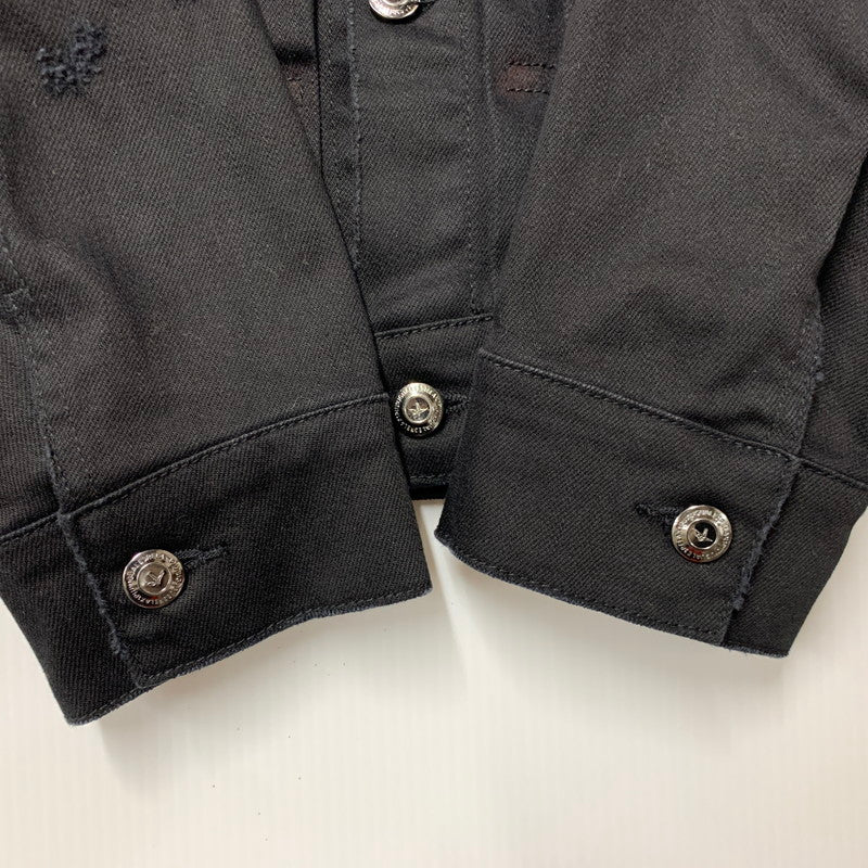 【中古品】【メンズ】 1piu1uguale3 RELAX ウノピゥウノウグァーレトレ リラックス BLACK DENIM JACKET USO-23082 ブラックデニムジャケット アウター 140-250701-as-40-izu サイズ：XL カラー：ブラック 万代Net店