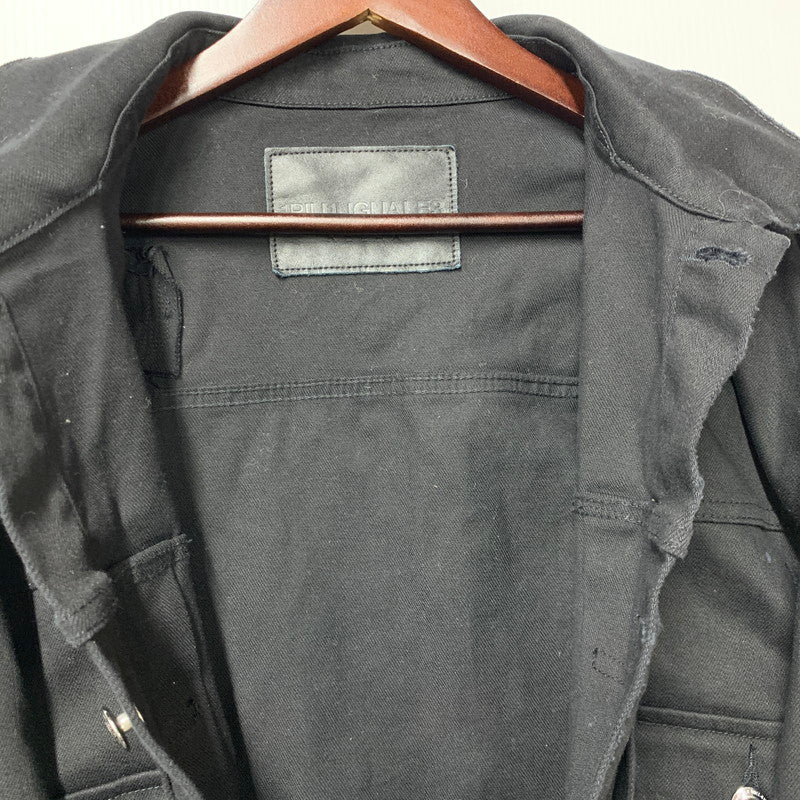 【中古品】【メンズ】 1piu1uguale3 RELAX ウノピゥウノウグァーレトレ リラックス BLACK DENIM JACKET USO-23082 ブラックデニムジャケット アウター 140-250701-as-40-izu サイズ：XL カラー：ブラック 万代Net店