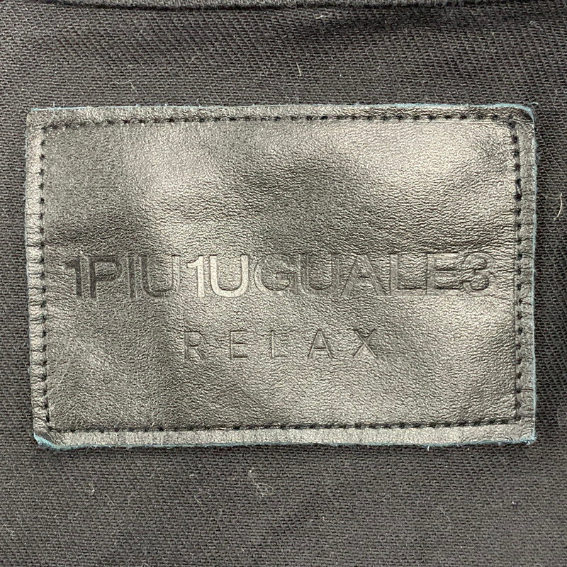 【中古品】【メンズ】 1piu1uguale3 RELAX ウノピゥウノウグァーレトレ リラックス BLACK DENIM JACKET USO-23082 ブラックデニムジャケット アウター 140-250701-as-40-izu サイズ：XL カラー：ブラック 万代Net店