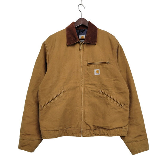 【中古品】【メンズ】 Carhartt カーハート HELMETS TO HARDHATS DETROIT DUCK CHORE JACKET J001-BRN デトロイト ダック チョア ジャケット USA製 アウター 146-250629-as-06-izu サイズ：M カラー：ブラウン 万代Net店