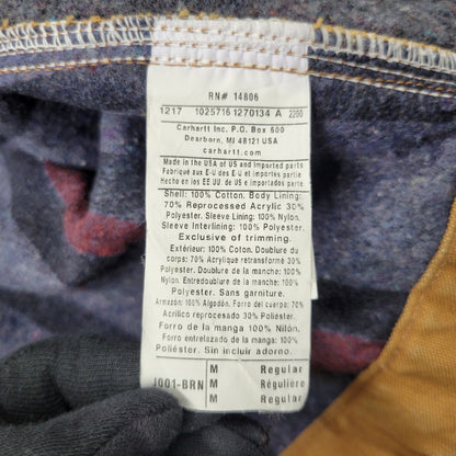 【中古品】【メンズ】 Carhartt カーハート HELMETS TO HARDHATS DETROIT DUCK CHORE JACKET J001-BRN デトロイト ダック チョア ジャケット USA製 アウター 146-250629-as-06-izu サイズ：M カラー：ブラウン 万代Net店