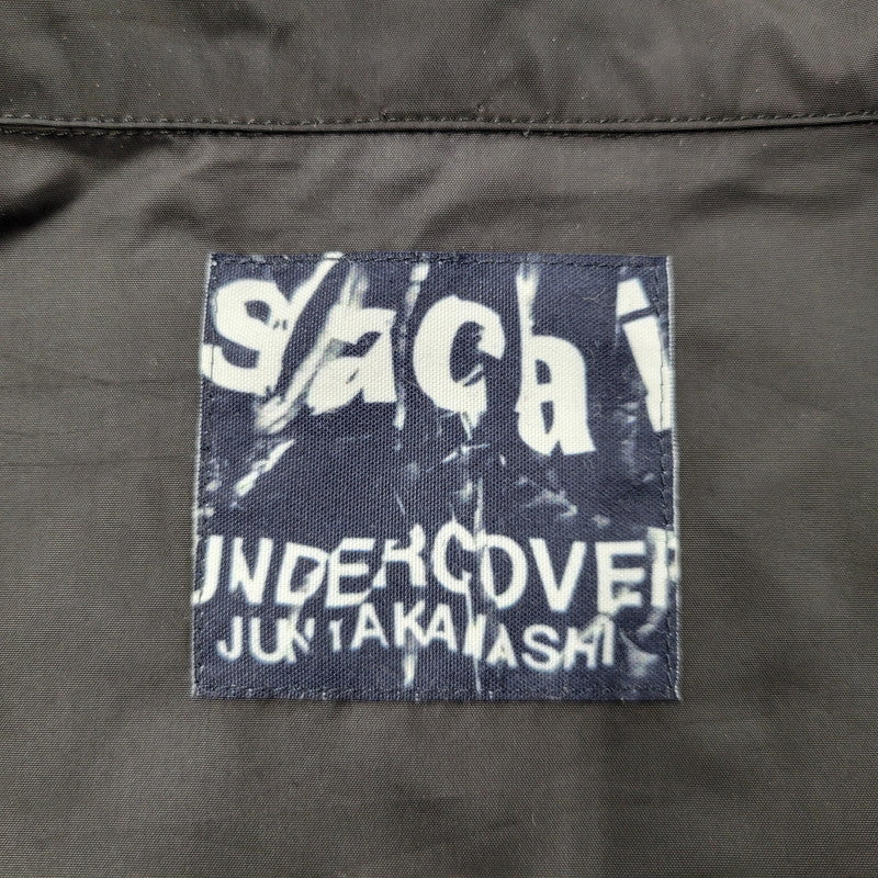 【中古品】【メンズ】 × UNDER COVER アンダーカバー LONG COACH JACKET 17-03780/UCT9206 ロング コーチ ジャケット ロゴ プリント アウター 140-250704-ay-03-izu カラー：ブラック 万代Net店