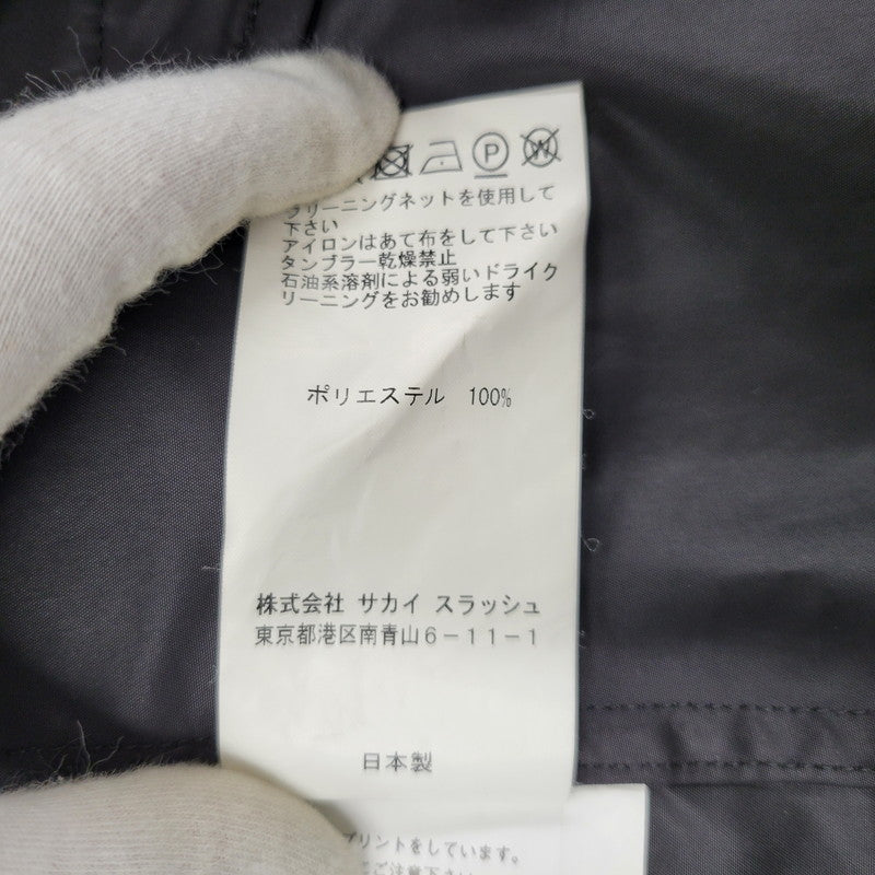 【中古品】【メンズ】 × UNDER COVER アンダーカバー LONG COACH JACKET 17-03780/UCT9206 ロング コーチ ジャケット ロゴ プリント アウター 140-250704-ay-03-izu カラー：ブラック 万代Net店