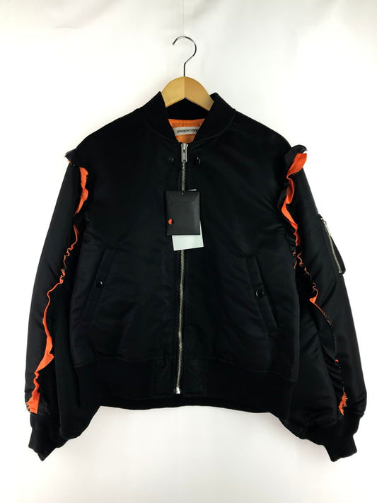 【中古美品】【メンズ】 UNDERCOVER アンダーカバー 袖フリル ナイロン MA-1ジャケット UP2D1203 アウター 140-251117-na-03-tag サイズ：3 カラー：ブラック 万代Net店