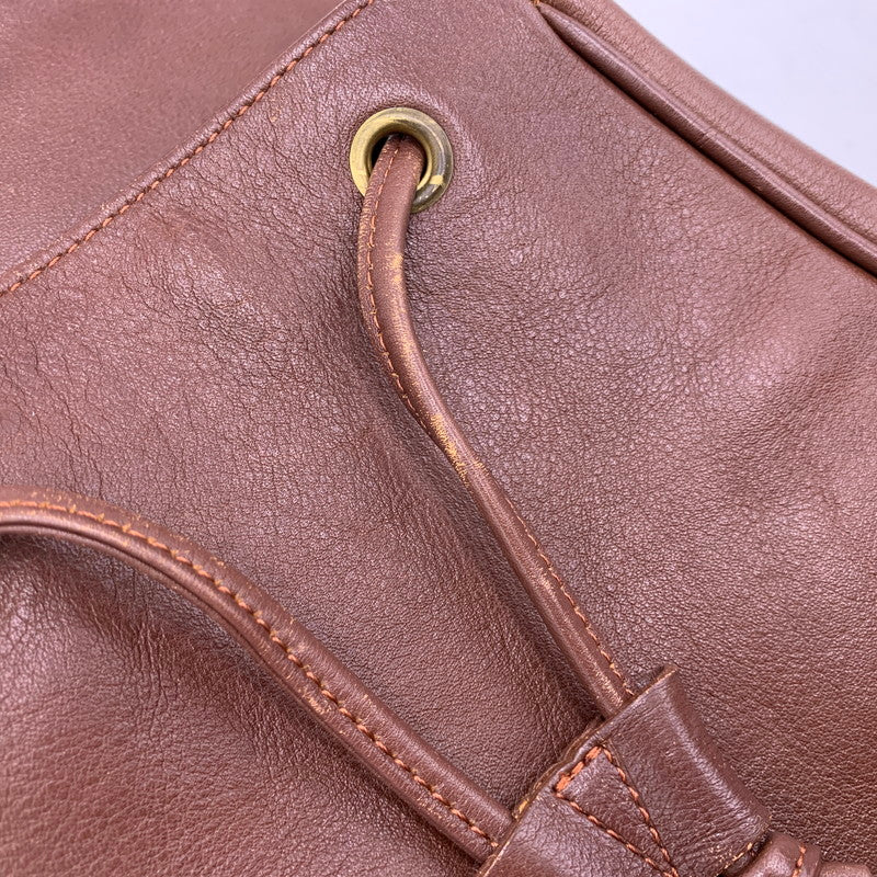 【中古品】【レディース】 旧ロゴ COW LEATEHR MINI BACKPACK カバン バッグパック リュック 188-250704-rk-05-izu カラー：ブラウン 万代Net店