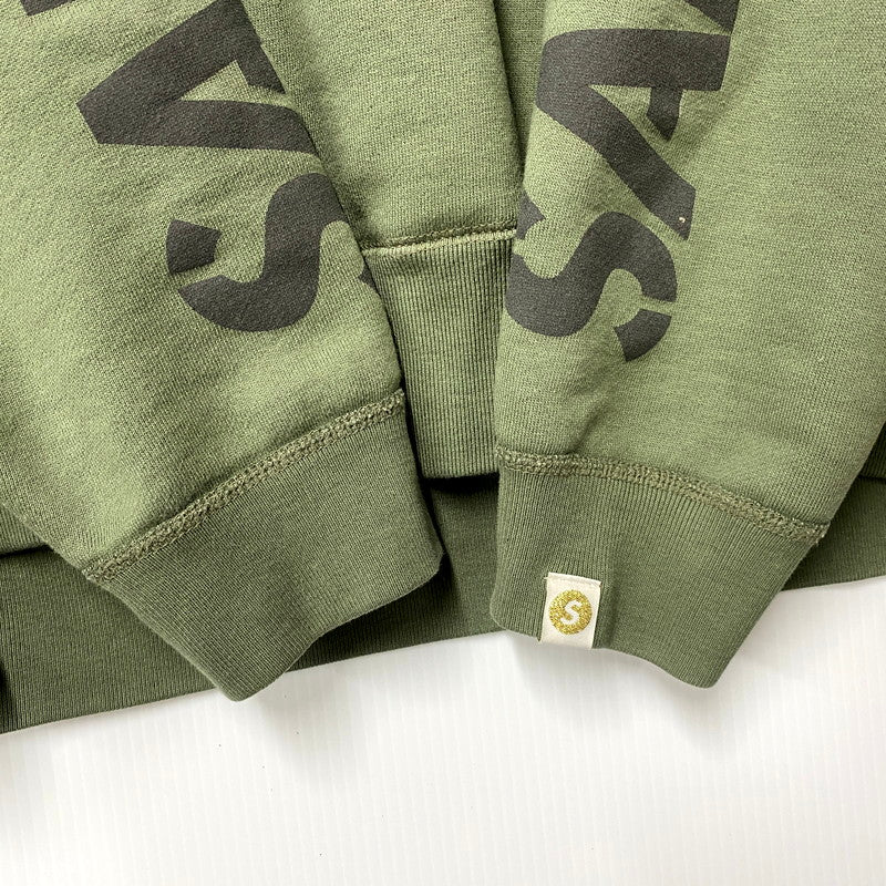 【中古品】【メンズ】 SAPEUR サプール REFLECTIVE LOGO HEAVY HOODED SWEATSHIRT リフレクティブロゴ ヘビーフーデッドスウェットシャツ トップス パーカー 長袖 142-250630-ma-03-izu サイズ：XL カラー：KHAKI 万代Net店